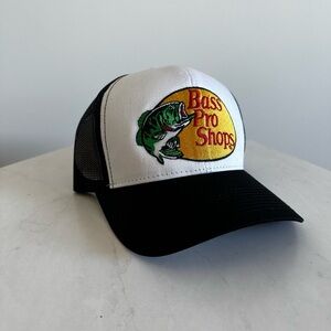 Bass Pro Shops Black and White Logo Cap